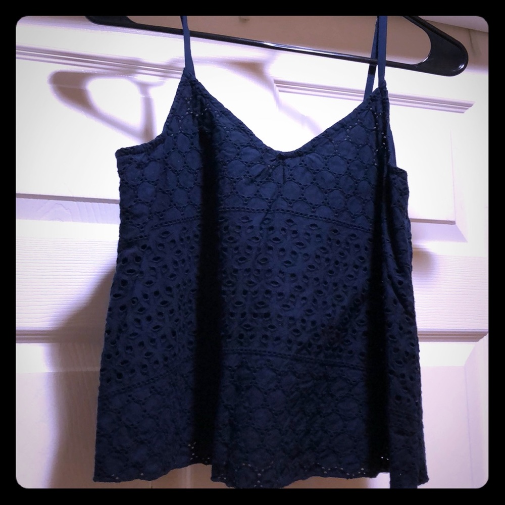 Hollister navy blue tank top